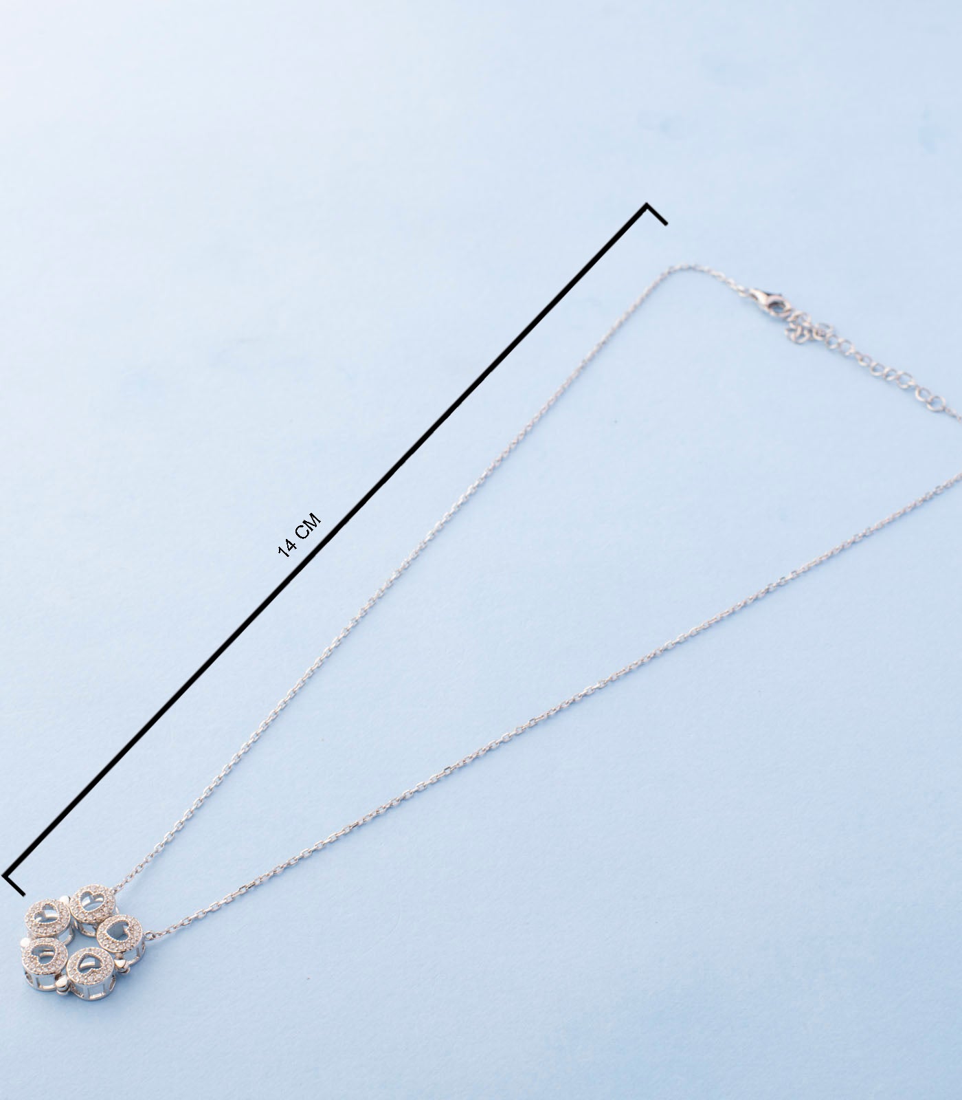 Trendy Tone Chain Pendant (Silver)