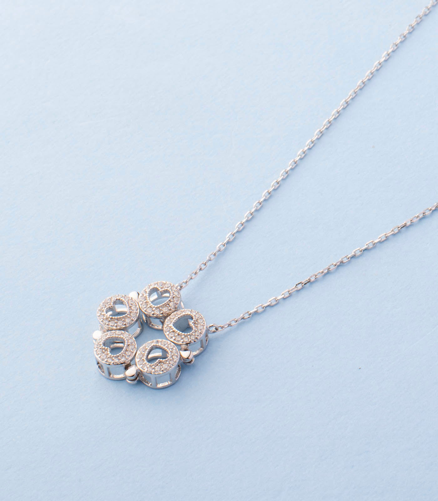 Trendy Tone Chain Pendant (Silver)