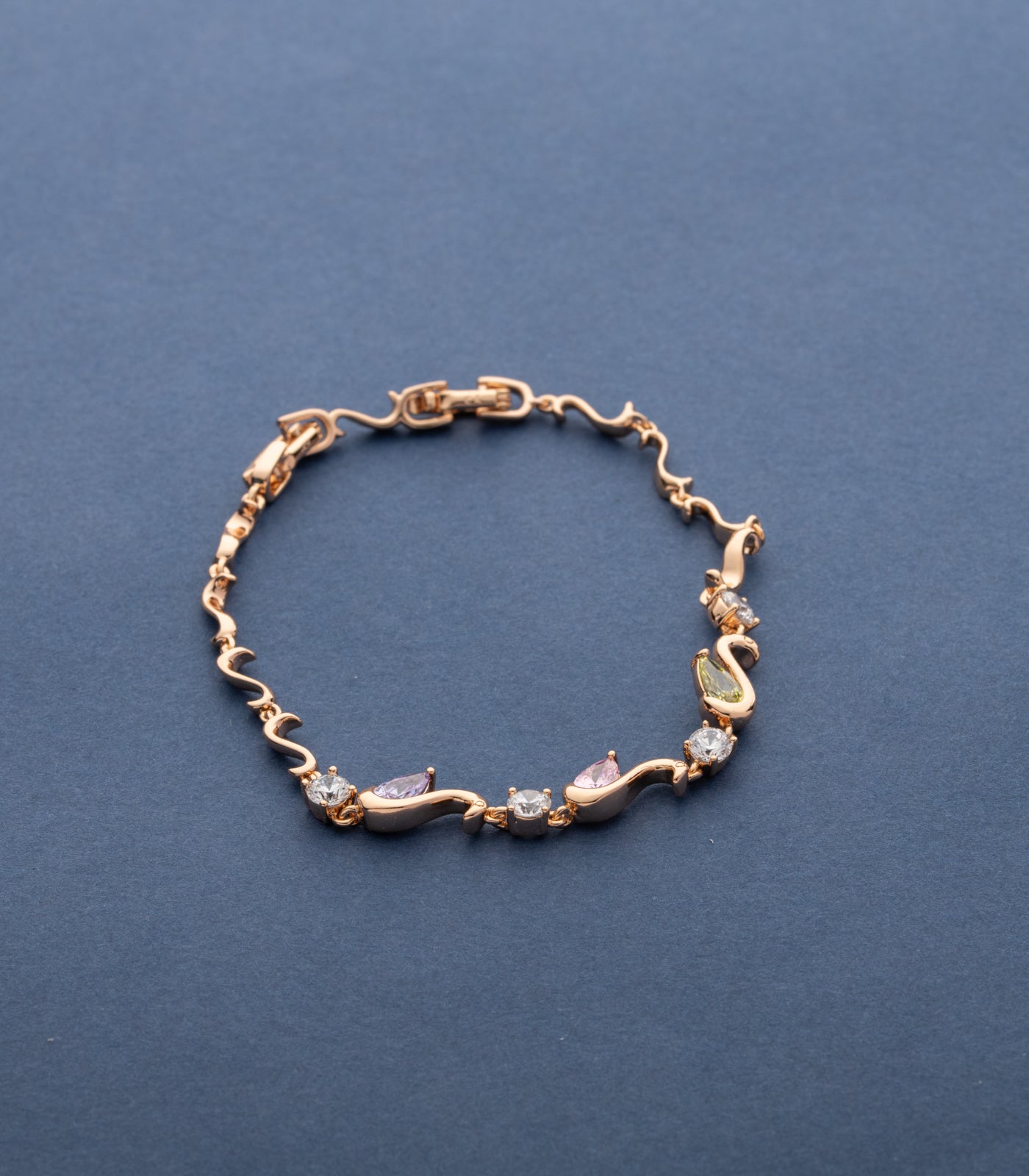 Wave Of Gems Bracelet (Brass)
